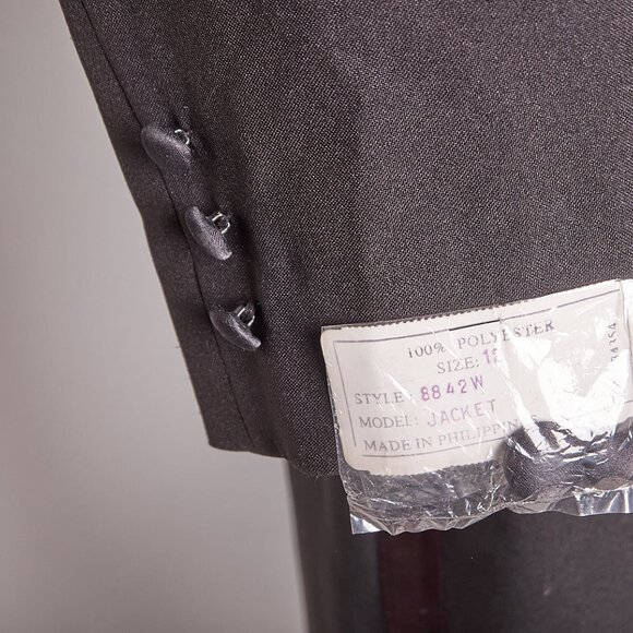 1980s Formal Black Tuxedo Suit - Picture 7 of 15